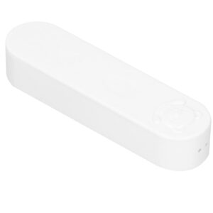 Haosie Cotton Swab Box, Q-Tip Swab Container Dispenser, Cotton Swab Holder with Cover for Makeup Countertop Bathroom Home Office(White)