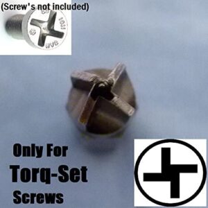 MARS-TOOL Screwdriver Insert Bits for Torq-Set, Aviation Standard S2 Steel (10/Pack Assorted: 4,6,8,10)