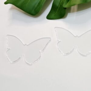 Set of 10 Blank Clear Acrylic Butterfly Table Place Cards,DIY Wedding Place Cards,Modern Table Settings for Celebrations Birthday Party Wedding Anniversary Engagement