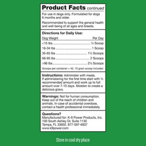 K9 Power Total K9 for Dogs 1lb - Supports Joint Health - Boosts Immune Function -Enhances Muscle Strength - Promotes a Healthy Coat