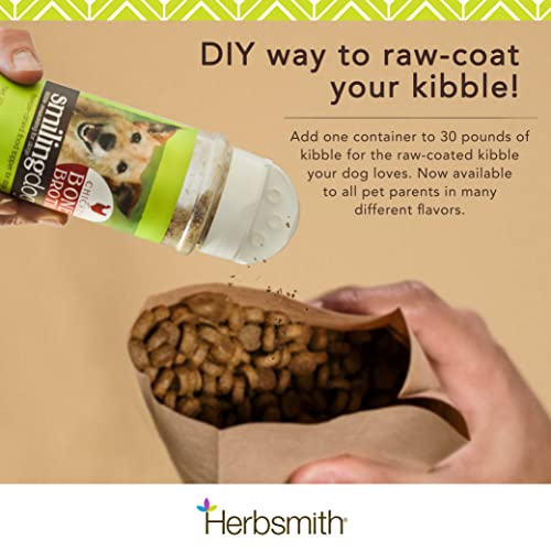 Herbsmith Kibble Seasoning – DIY Raw Coated Kibble Mixer - Dog Food Topper for Picky Eaters [Bundle of Beef & Duck]