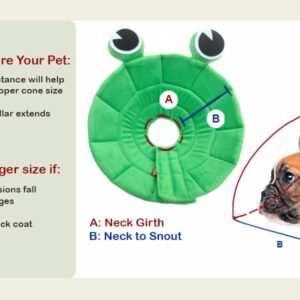 Dog Cone, Pet Recovery Collar Comfy Pet Cone Collar Protective Collar for After Surgery Lick Wound Healing Flexible Cone for Dogs After Surgery (XL)