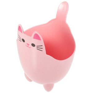 mini trash can, cute cat wastebasket, plastic desk trash can, tiny waste basket tabletop countertop garbage cans pencil storage bucket for home, office