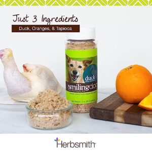 Herbsmith Kibble Seasoning – DIY Raw Coated Kibble Mixer - Dog Food Topper for Picky Eaters [Bundle of Beef & Duck]