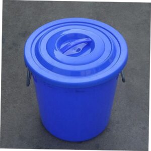 FELTECHELECTR Large Plastic Trash Can Replacement Lid Waste Bin Protector for Kitchen and Bathroom Garbage Cans Fits Most Standard Sizes Sanitation Accessory for Waste Containers