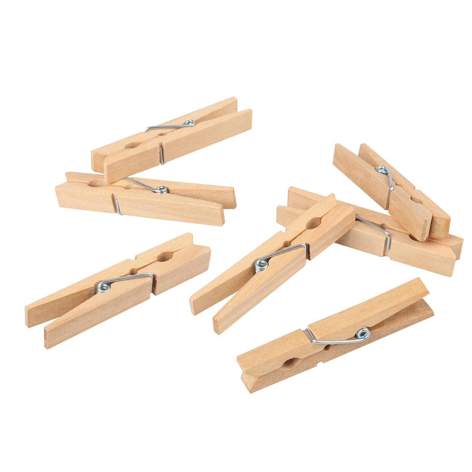 Wood Clothes Pins, 400 PCS 2.83 inches Clothes Pins Wooden for Multipurpose Everyday Laundry, Clothes, Towels, Craft, Photos, Art Wall, by GNIEMCKIN.