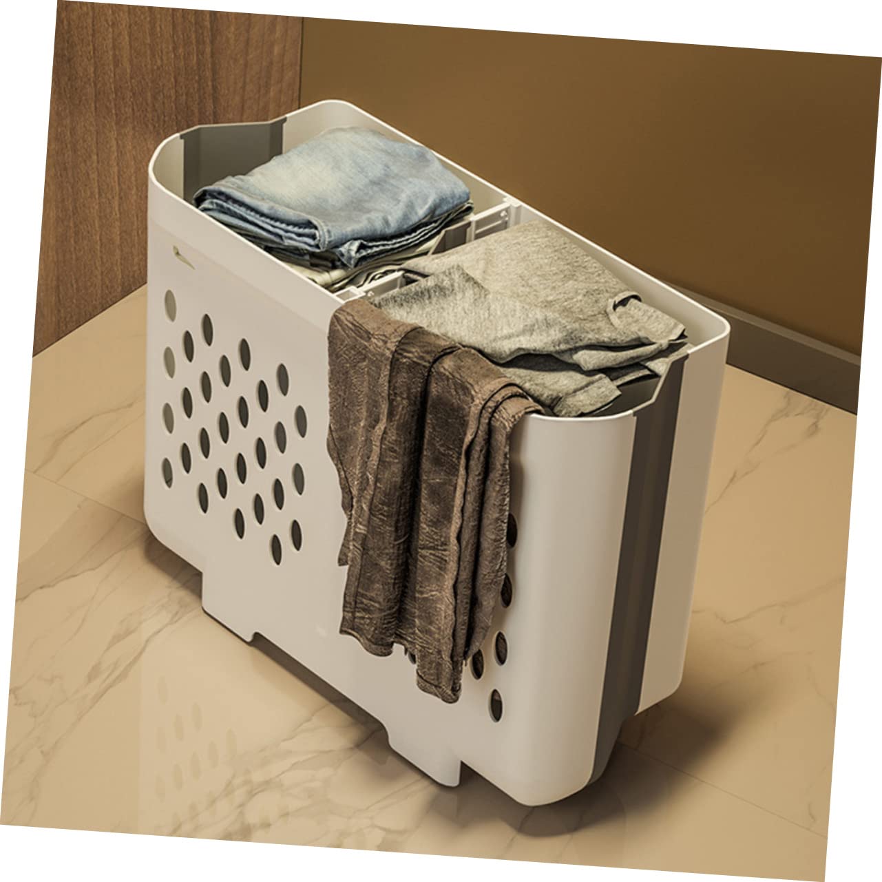 YARNOW Laundry Basket Plastic Storage Shelves Wall Basket Home Storage Baskets Wall Hanging Basket Laundry Hamper Collapsible Laundry Storage Basket Wall Laundry Hamper Laundry Baskets Pp