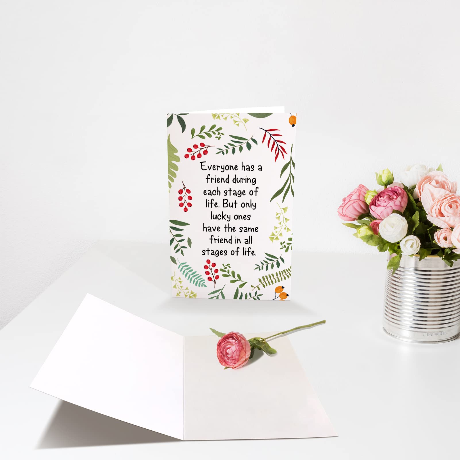 Best Friend Forever Card, Best Friend Birthday Card, Bday Card for BFF Bestie, Friendship Greeting Card, Have The Same Friend In All Stages Of Life