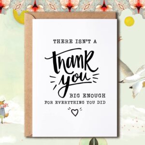 NTVShop There Isn't A Thank You - Nurse Thank You Card Doctor Thank You Card Emergency Response Thank You Card Healthcare Worker