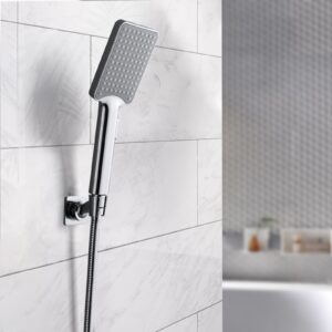 YDmeet Shower Head Holder and 71 Inch Shower Head Hose for Handheld, All Metal, Polished Chrome