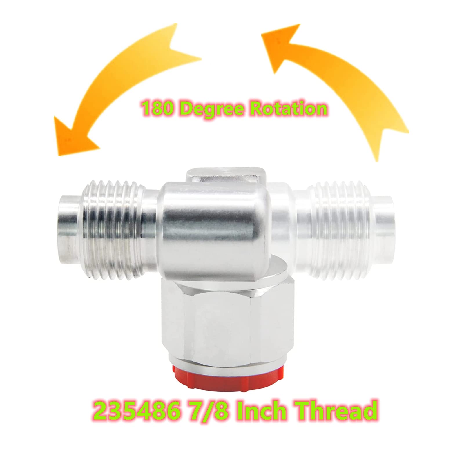 TALSWIF 235486 7/8-inch Thread Swivel Joint fits Airless Paint Spray Gun 180 Degree Rotation (2pc/Pack)