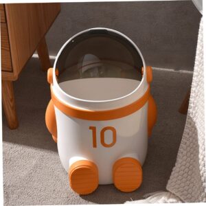 OKUMEYR Astronaut Trash Can Waste Bin Plastic Trash Can Garbage Can Storage Bin Office Waste Can Garbage Bucket Rubbish Bin Household Trash Can Waste Basket Trash Bin Waste Container