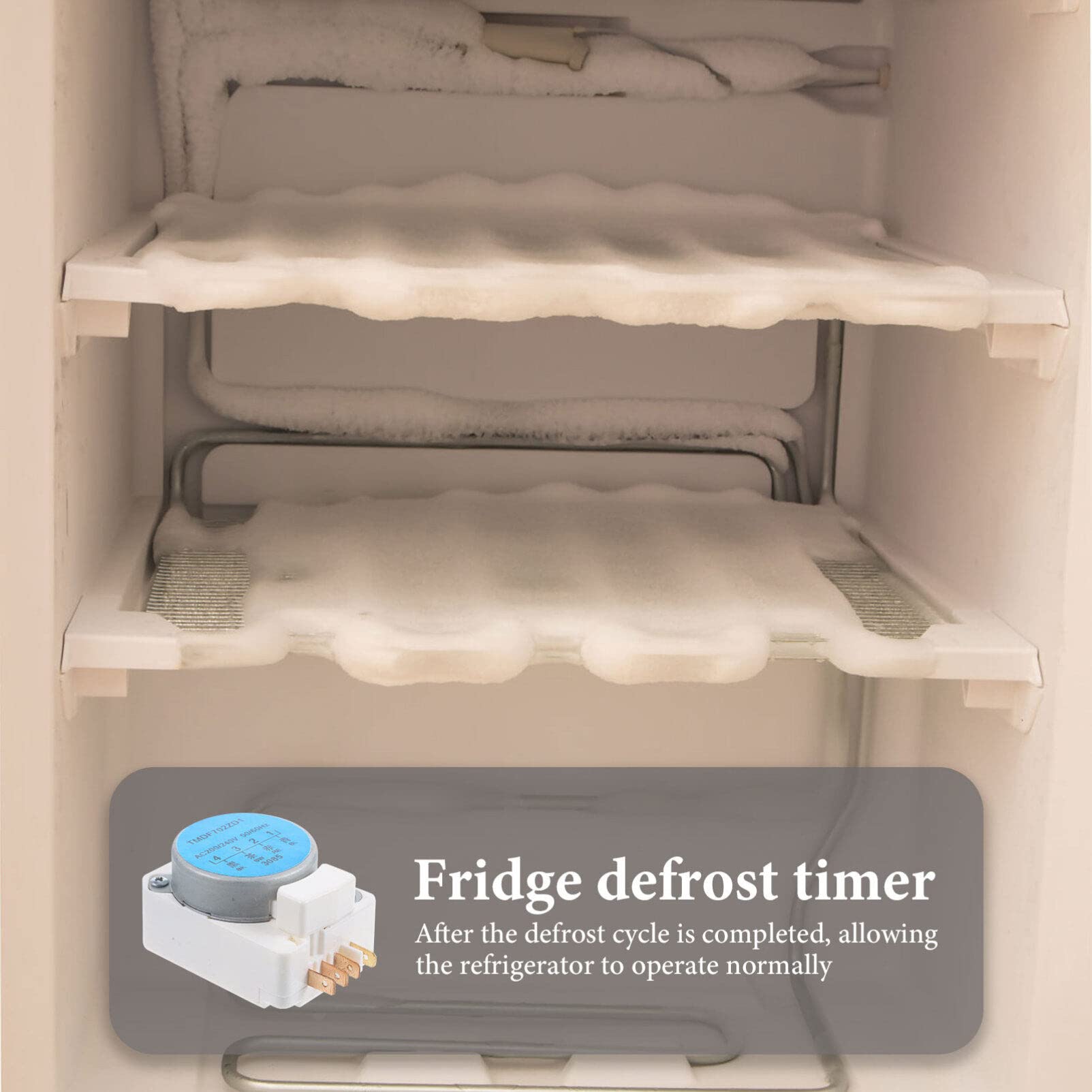 Defrost Timer Refrigerator Accessory Kitchen Supply Fridge Replacement Parts Fridge Part Refrigerator Defrost Controller Fridge Supplies Freezer Part Refrigerator Supplies