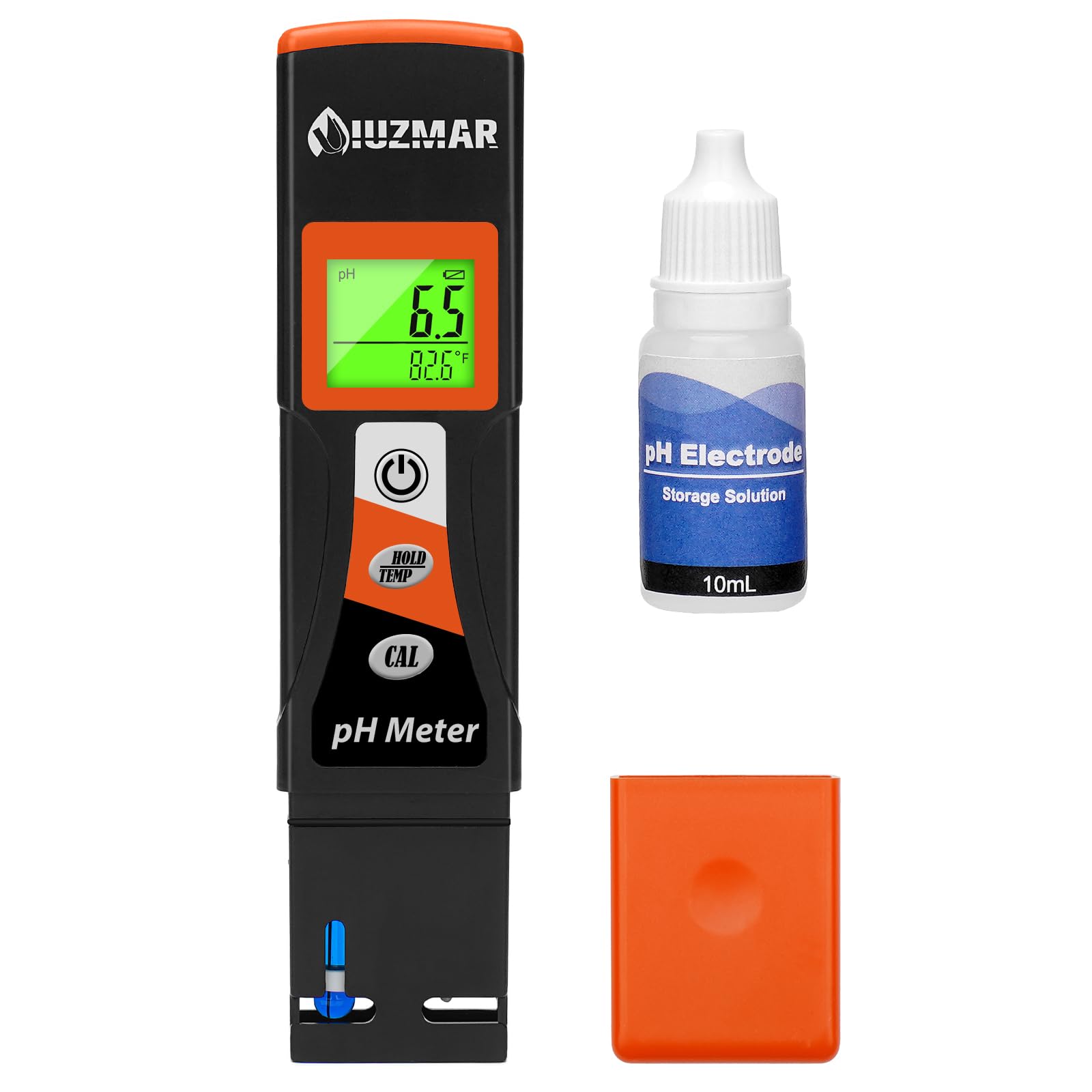 UIUZMAR Digital pH Meter for Water Accurate pH Tester with Plus Temperature Reading Outstanding Stable pH Reader for Checking Aquarium Water Hydroponic Nutrients Hot Tub Swimming Pool