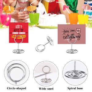 GCTWFYK Place Card Holders, 40pcs Table Number Holders, 2 Inch Mini Picture Holders for Tables, Name Cards Photo Menu Memo Clips Sign, Suitable for Weddings, Birthday Anniversary Parties, Restaurants