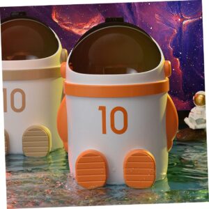 OKUMEYR Astronaut Trash Can Waste Bin Plastic Trash Can Garbage Can Storage Bin Office Waste Can Garbage Bucket Rubbish Bin Household Trash Can Waste Basket Trash Bin Waste Container