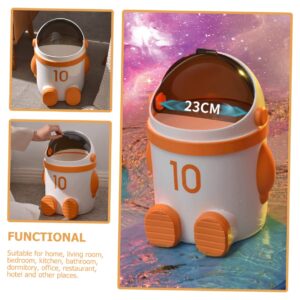 OKUMEYR Astronaut Trash Can Waste Bin Plastic Trash Can Garbage Can Storage Bin Office Waste Can Garbage Bucket Rubbish Bin Household Trash Can Waste Basket Trash Bin Waste Container