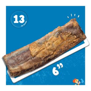 Jack&Pup 6" Beef Rib Bones for Dogs | Natural Dog Bones for Small Dogs | Flavorful and Fun Dog Chew Bones (13 Pack)