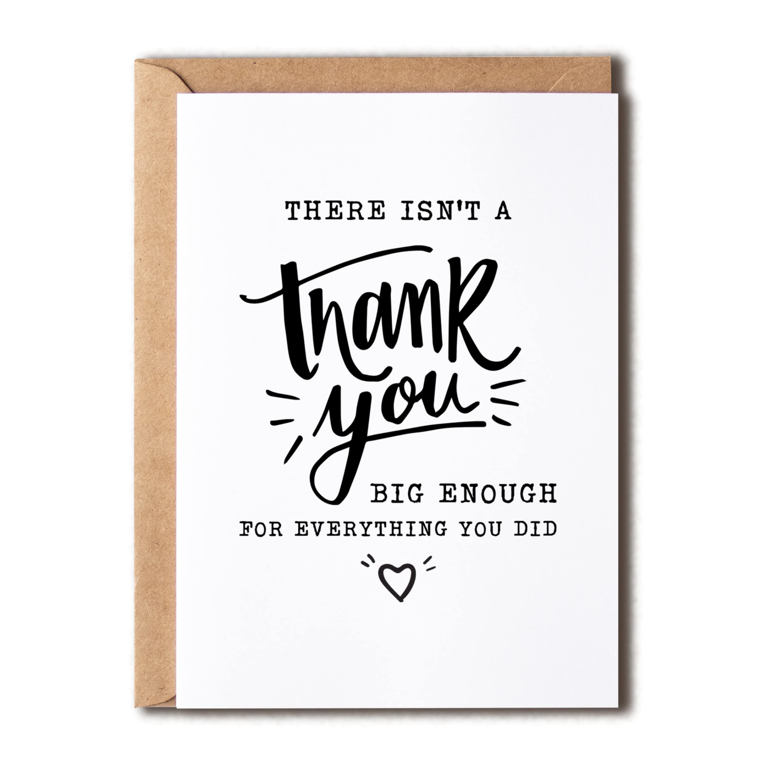 NTVShop There Isn't A Thank You - Nurse Thank You Card Doctor Thank You Card Emergency Response Thank You Card Healthcare Worker