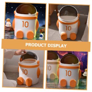 OKUMEYR Astronaut Trash Can Waste Bin Plastic Trash Can Garbage Can Storage Bin Office Waste Can Garbage Bucket Rubbish Bin Household Trash Can Waste Basket Trash Bin Waste Container