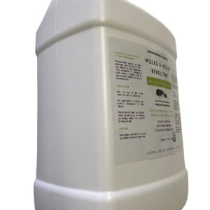 Mole & Vole Repellent for Lawns - Organic Castor Oil (128oz - 1 Gallon) - Kate's Home & Garden. Pet Safe & Non-Toxic. Pure Organic Castor Oil to Repel Moles, Voles, Rodents & Gophers Outdoor