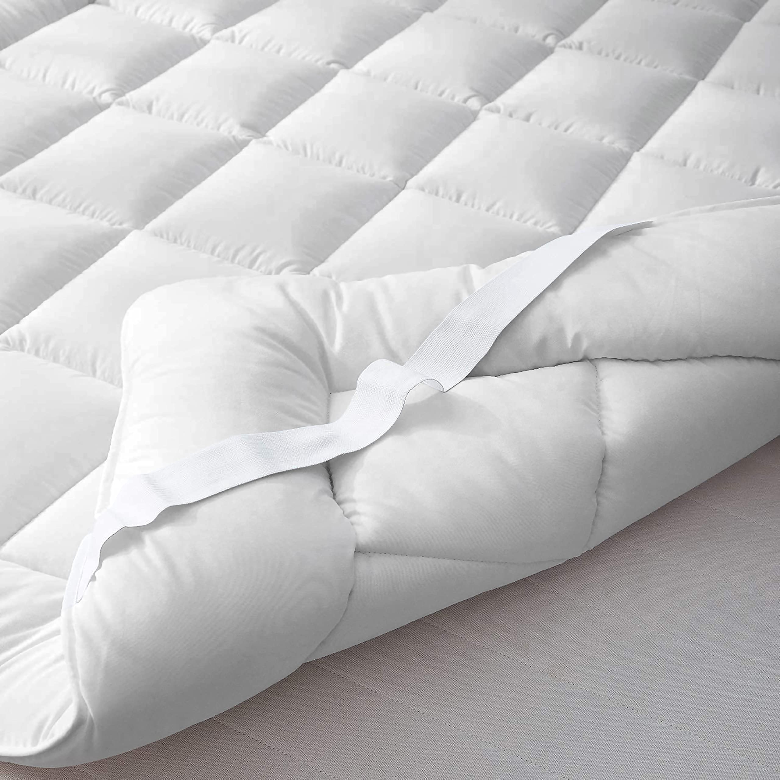 Mattress Topper Full XL Size,Deep Pockets (8-28" Depth) Fits, 700TC Cotton Pad Cover, 1000 GSM Mattress Pads, Full XL Size Bed Mattress Topper 54"x80" Inches White