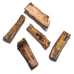 Jack&Pup 6" Beef Rib Bones for Dogs | Natural Dog Bones for Small Dogs | Flavorful and Fun Dog Chew Bones (13 Pack)