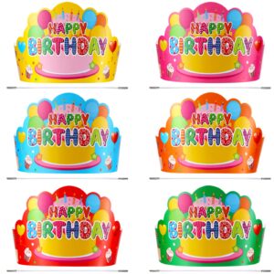 yunsailing 36 pcs colorful party crowns - classroom gifts and birthday hats for kids