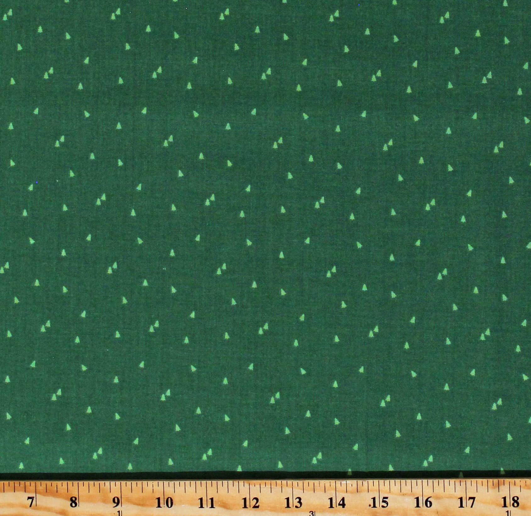 Cotton Pine Trees Winter Holidays Christmas Seasonal Basics Green Cotton Fabric Print by The Yard (C654-GREEN)