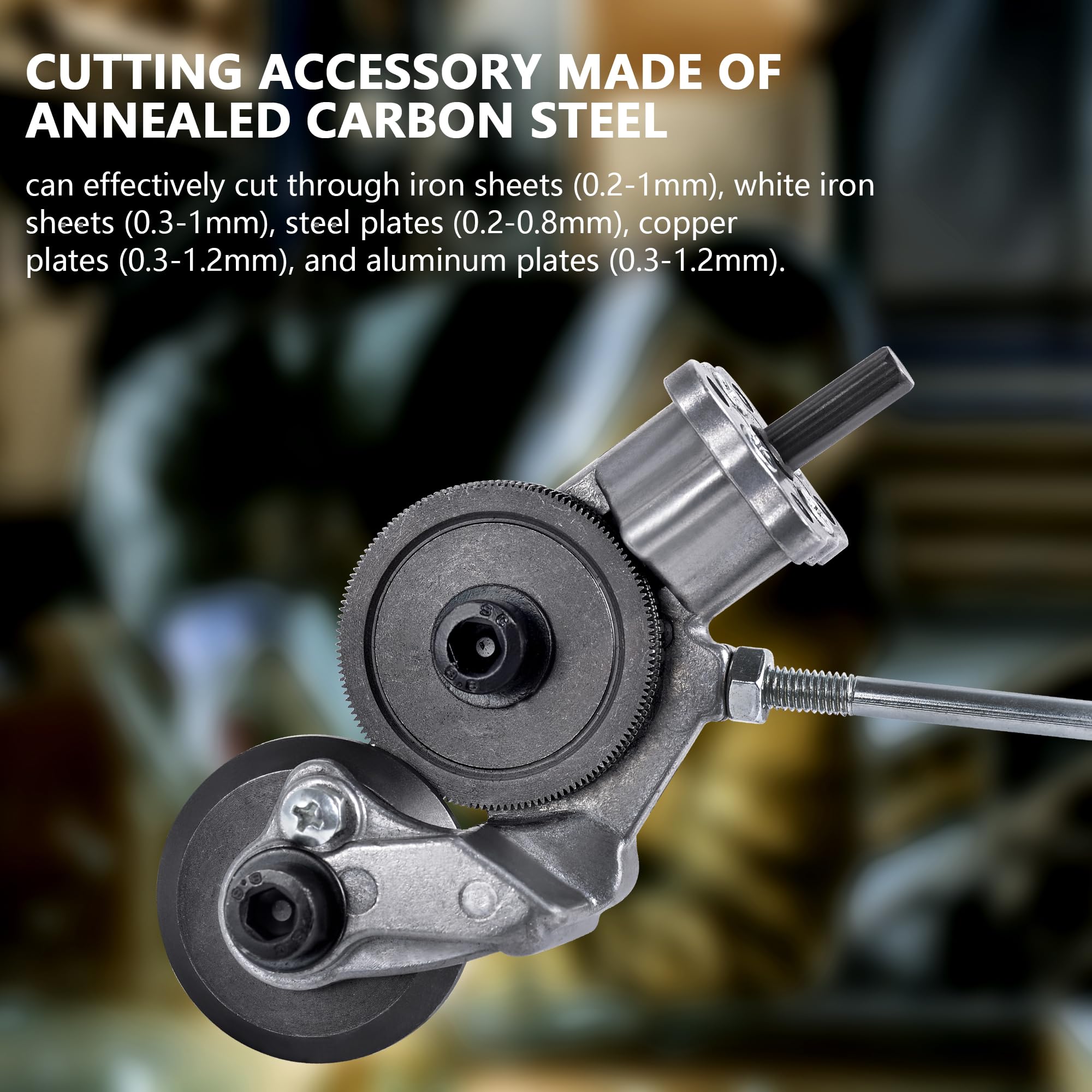 YABBOQ 2024 Electric Drill Plate Cutter - Versatile Metal Nibbler Attachment for Effortless Cutting of Iron, Steel, Copper, Aluminum - Enhanced Precision and Efficiency Guaranteed.