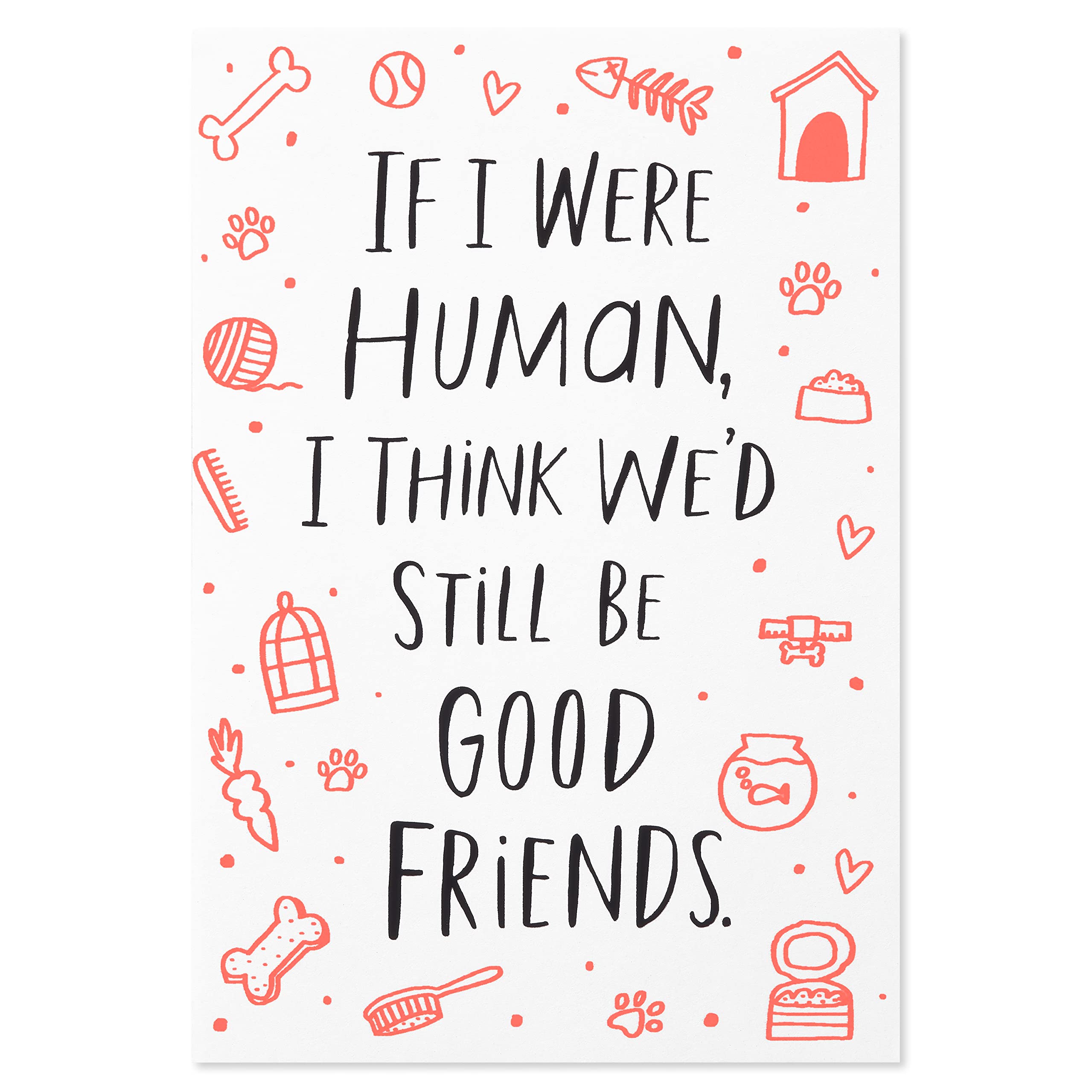 American Greetings Funny Birthday Card from Pet (We'd Still Be Good Friends)