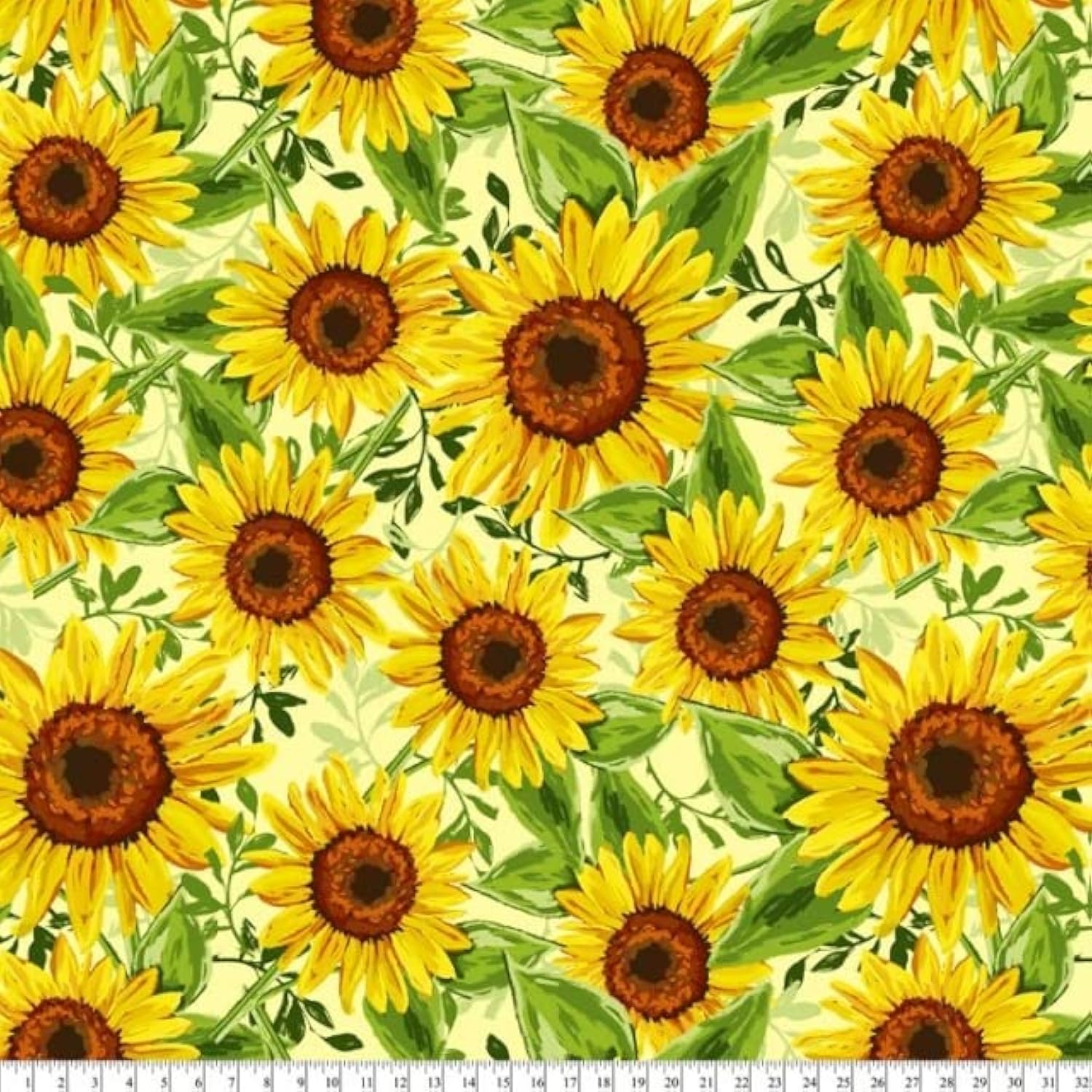 Pico Textiles 1 Yard - Sunflowers Bouquet Fleece Fabric - Sold by The Yard - Print Fleece Fabric - Ideal for Sewing Projects, Scarves, No Sew Fleece Throws and Tie Blankets