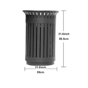 ATMRC Trash Cans Outdoor Hollow Design,with A Removable Inner Bucket,Can Be Fixed Outdoor Trash Storage Bin Outdoors and Home