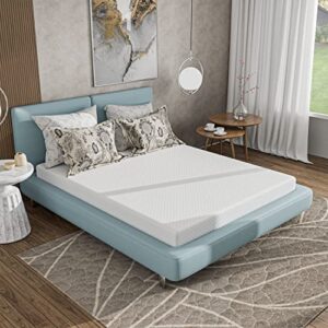 HOMES: Inside + Out Zinne Twin Mattress 6 inch Gel Memory Foam Mattress for Cool Sleep & Pressure Relief, Medium Firm Mattresses CertiPUR-US/Bed-in-a-Box/Pressure Relieving Twin Size