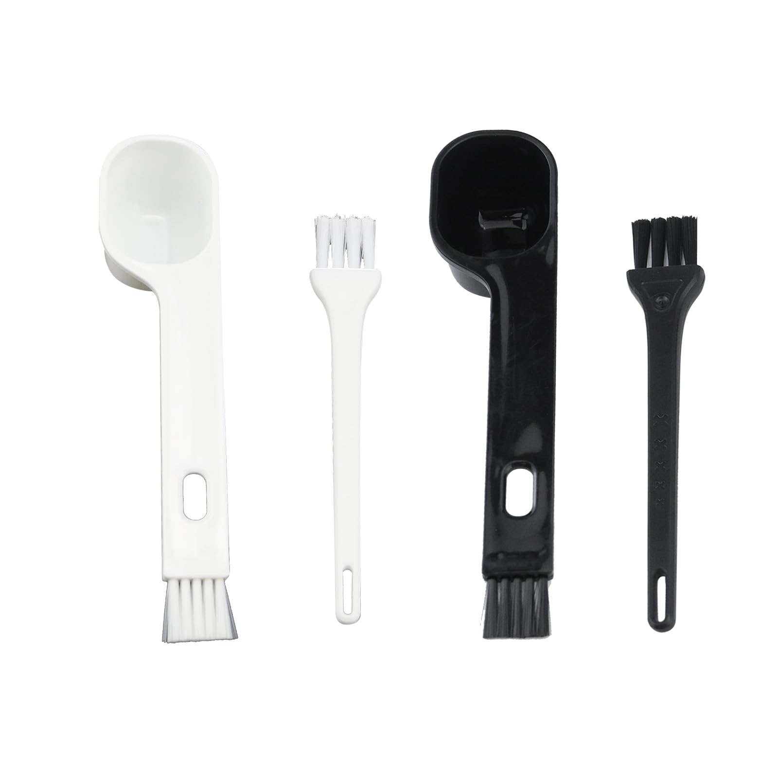 Semetall Coffee Brush Set,Coffee Scoops with Cleaning Brush for Coffee Machine