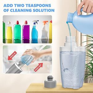 Spray Mops for Floor Cleaning Microfiber Floor Mop for Hardwood Floors Wet Dust Mop Flat Mop Floor Cleaner Mop with 4 Washable Pads 440 Ml Refillable Bottle for Wood Floor Tile Laminate Vinyl Kitchen