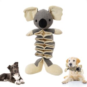 dog toys soft squeaky durable interactive dog chew toys stuffed dog toys stimulates puppy teething plush animal active chewing outdoor reduce boredom squeaky plush durable pet interactive koala