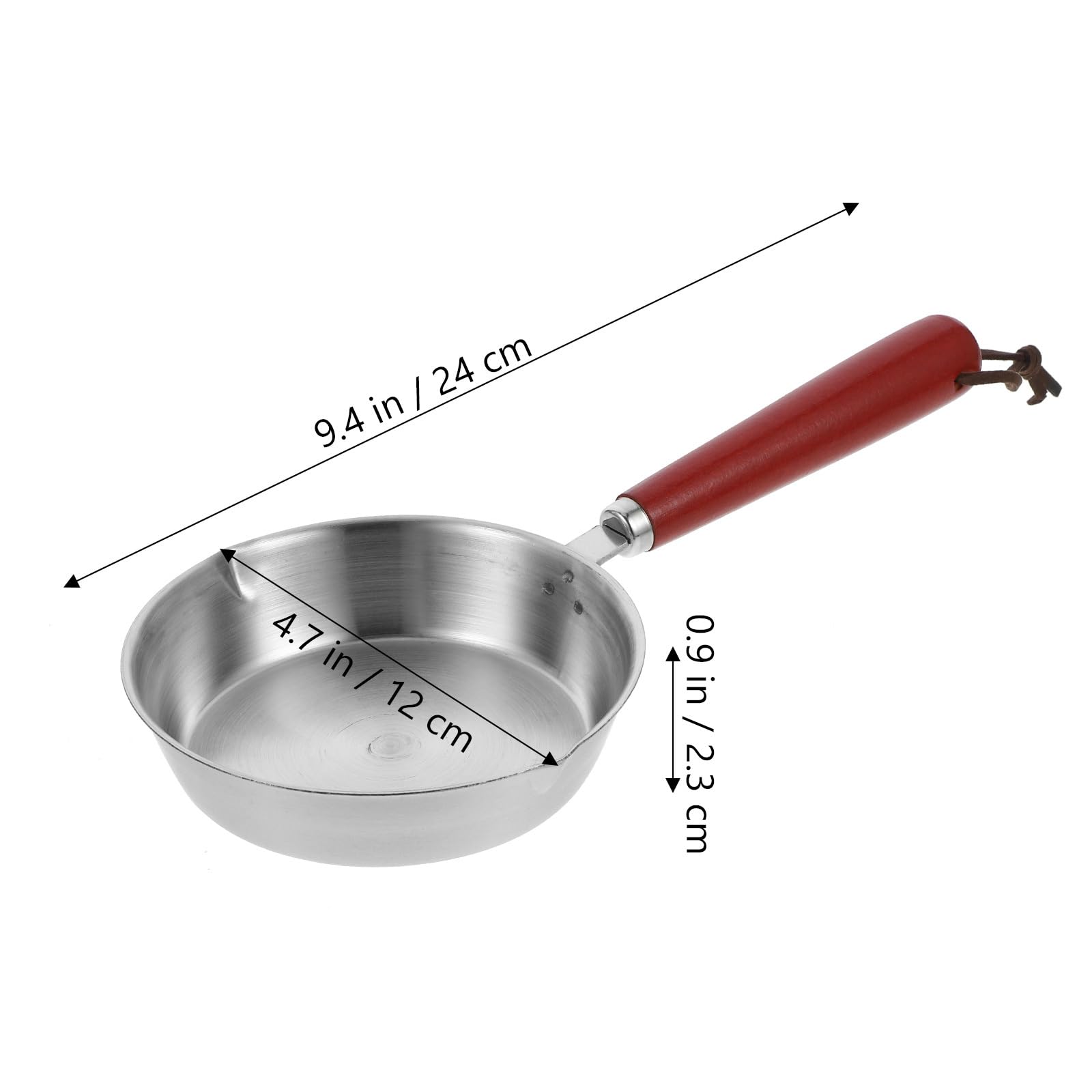 Small Egg Pan Single Egg Frying Pan 5 Stainless Steel Mini Pan Nonstick Egg Pastry Pan with Stay Cool Handle Mini Fry Pan Kitchen Mini Metal Skillet Non Stick Skillet