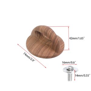 Woogim 2PCS Wooden Pot Lid Knob Pan Lid Holding Handle Replacement Pot Lid Cover Handle for Kitchen Cookware Covers