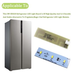 SW-BX02B Refrigerator LED Light Board and Refrigerator Bulb Replacement for Frigidaire LED Light，Refrigerator LED Light Module ZBE2350HCA(1pc)