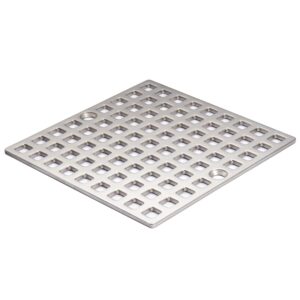 4" shower drain cover replacement nickel brushed, shower drain grate square shower drain strainer grid for bathroom floor