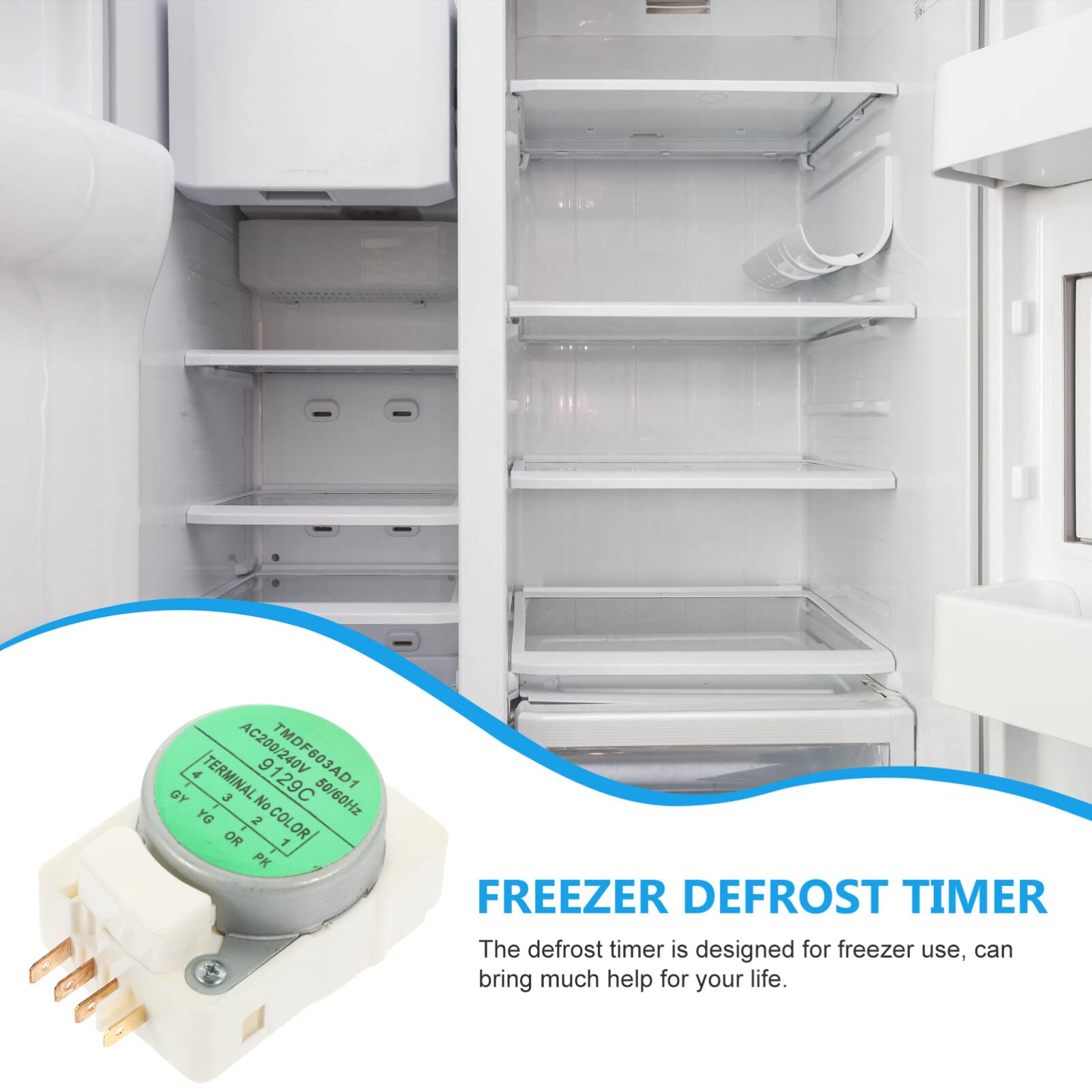 Defrost Timer Fridge Accessory Refrigerator Defrost Timing Tool Kitchen Supply Refrigerator Supplies Fridge Supplies Kitchen Gadgets Freezer Part Refrigerator Replacing Parts