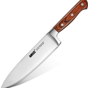 AMSZL Professional Chef's Knife 8 inch - High Carbon Steel - Ultra Sharp - Gift Box