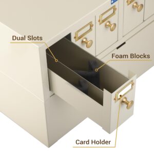 4E's USA Slide Storage Cabinet - Modular Slide Storage with 6 Drawers Hold Up to 5,000 Slides Lab Storage Cabinet for Microscope Slides, Compatible with Similar Cabinets Already in Use