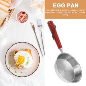 Small Egg Pan Single Egg Frying Pan 5 Stainless Steel Mini Pan Nonstick Egg Pastry Pan with Stay Cool Handle Mini Fry Pan Kitchen Mini Metal Skillet Non Stick Skillet