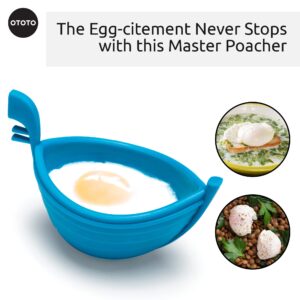 NEW!!! Eggondola Egg Poacher by OTOTO - Poached Egg Silicone Egg Cooker - Gondola Egg Silicone Poacher for Cooking Eggs - Kitchen Egg Cooker, Perfect Egg Maker - Egg Design Maker, Egg Kitchen Gadgets