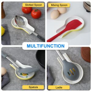 Spoon Rest - Lemon Spoon Rest for Stove Top for Cooking Spoons Spatula Lemon Kitchen Decor Ceramic Spoon Rest for Kitchen Counter with Gift Box Ready