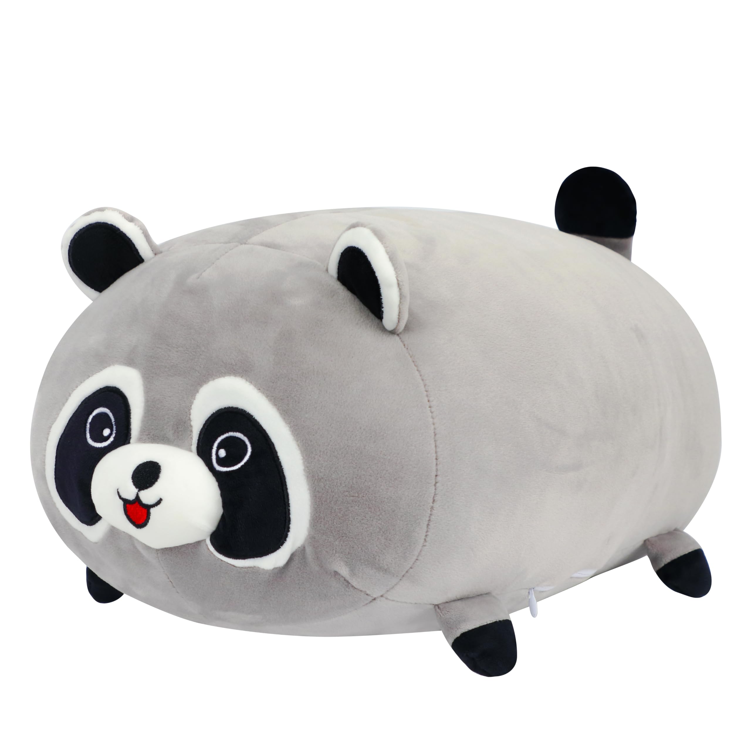 Cuteoy 17.7" Raccoon Stuffed Animal Plush Pillow Soft Comfortable Plushies Large Throw Body Pillow Sleeping Plush Toy for Girls Boys Birthday