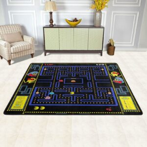 classic arcade games rug retro 90s arcade theater style popular game room area rug for living room playroom home decor carpet modern fun rug 2' x 3'