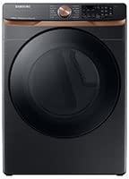 samsung 7.5 cu. ft. brushed black smart electric dryer with steam sanitize+ & sensor dry